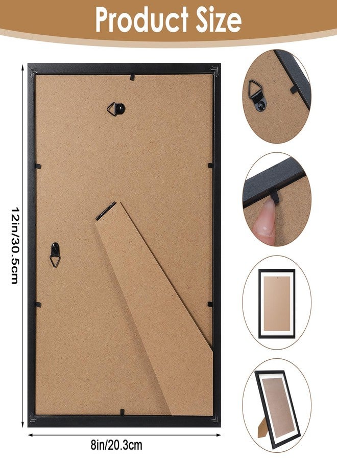 AojSup 8 Pcs Comic Book Frame, UV Protection, Comic Picture Magazine Frames Fits Current up to 8.26 x 11.69in, Wall or Tabletop Display with Spring Clips Installed Hangers, Black - Image 2